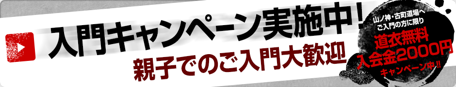 入門キャンペーン実施中